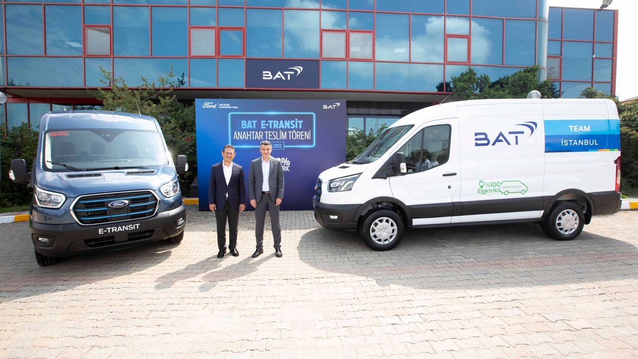 Elektrikli Ford E-Transit BAT Türkiye Filosunda