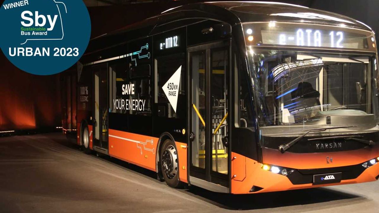 Karsan e-ATA'ya Yılın Sürdürülebilir Otobüsü Ödülü