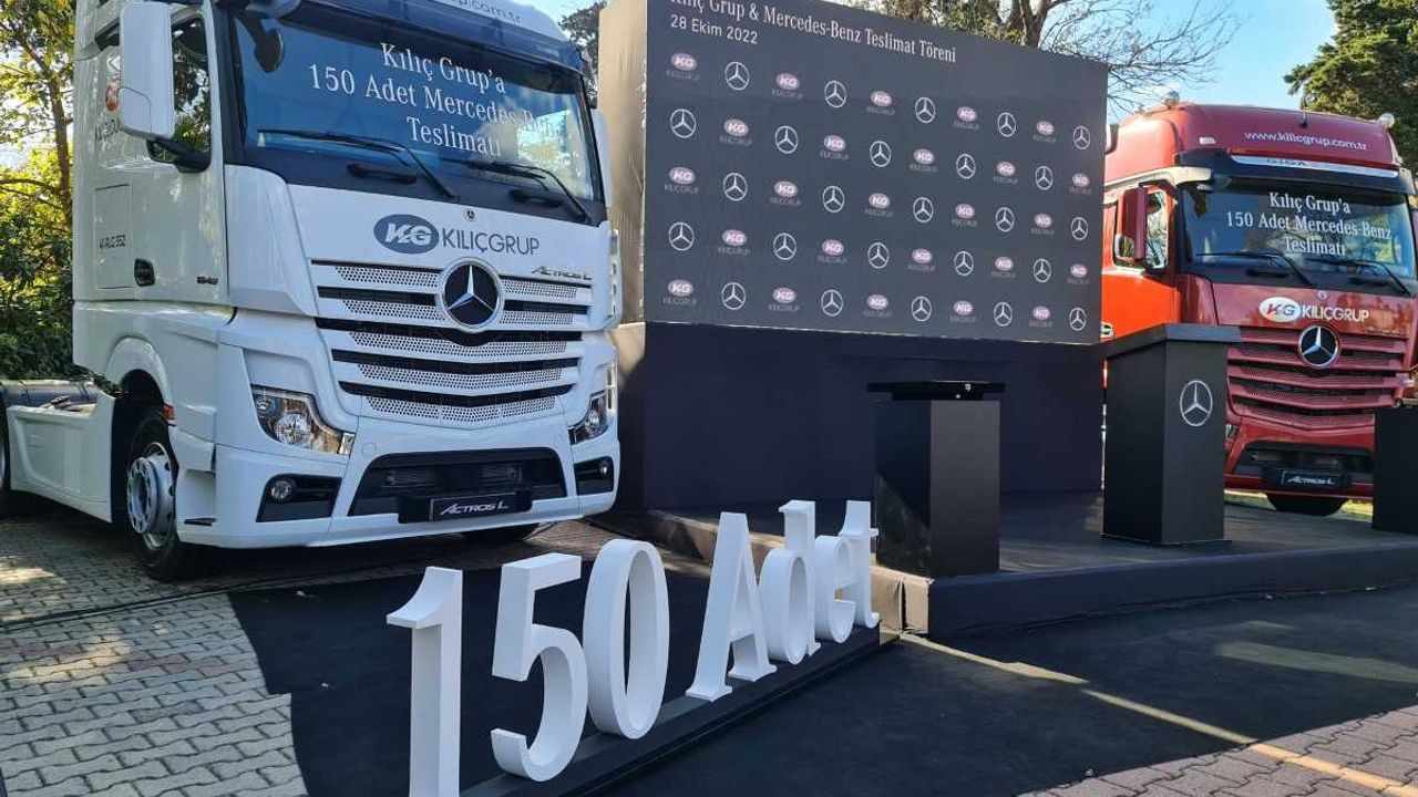 Mercedes’ten Kılıç Grup'a 150 Adet Actros Teslimatı