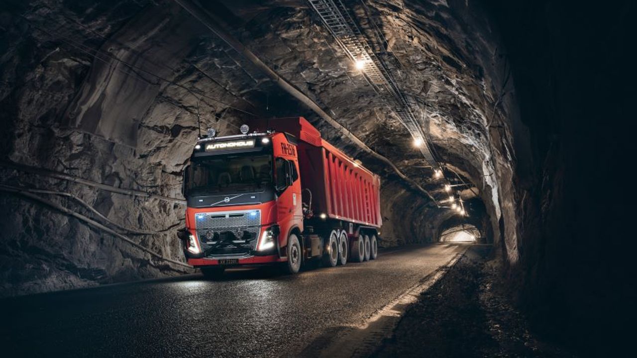 Norveç’teki Madende Sürücüsüz Volvo Kamyonlar Çalışıyor