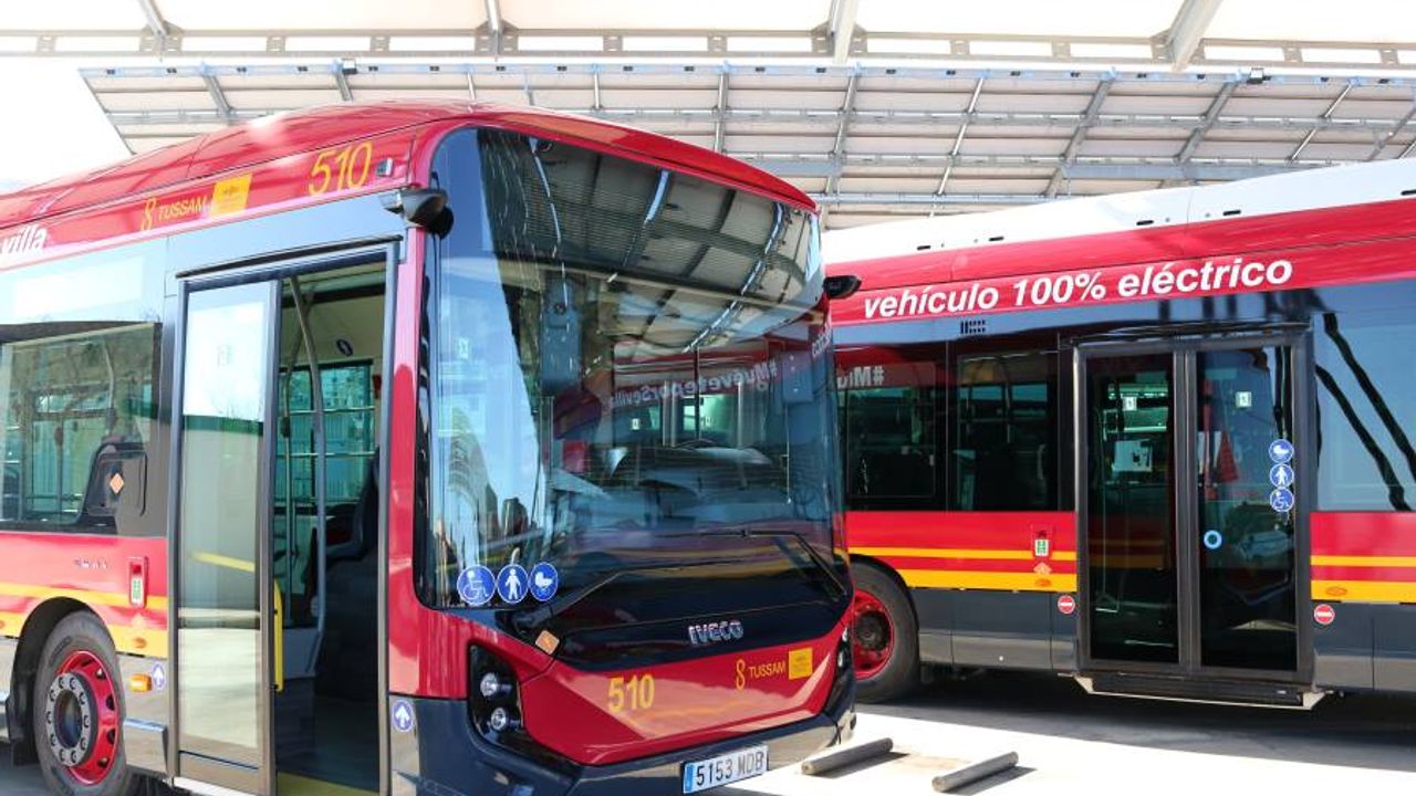 Elektrikli IVECO E-WAY Otobüsler Sevilla’da Faaliyete Geçti