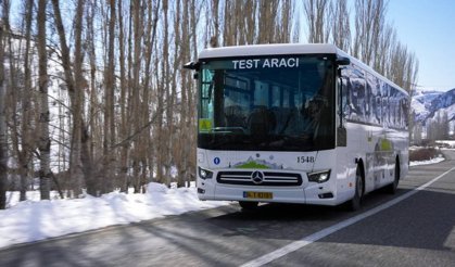 Elektrikli Intercity Otobüsün Kış Testi Türkiye’de Yapıldı