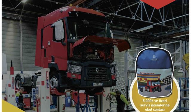 Renault Trucks Kampanyasında Okul Çantası Hediye