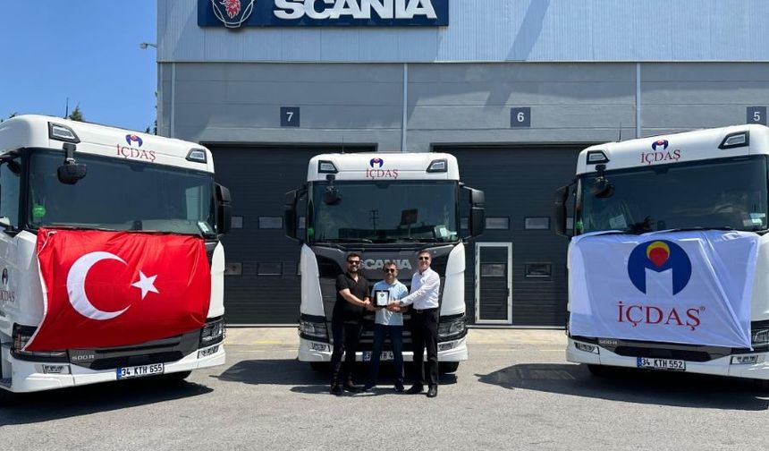 İÇDAŞ 10 Adet Scania Super Çekici Aldı