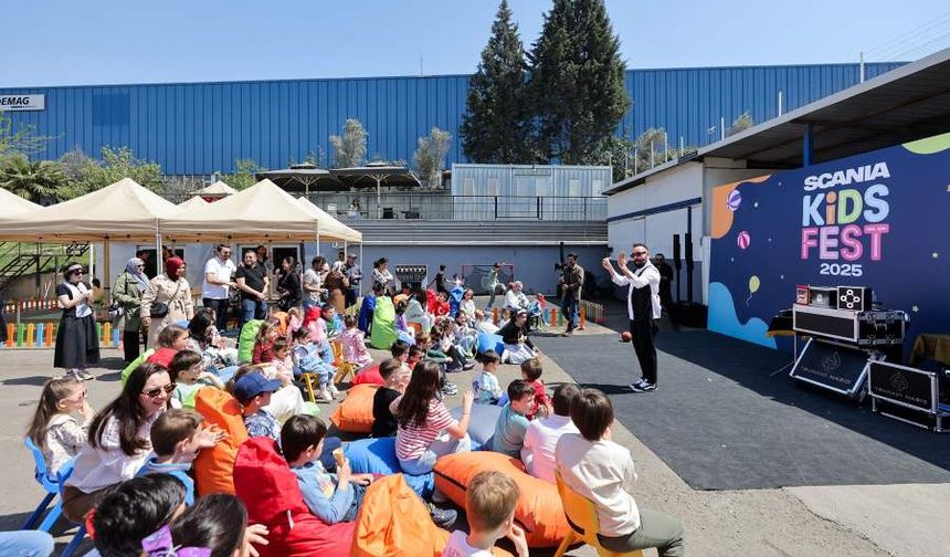 Scania Servisi Kids Fest İle Çocuk Bahçesine Döndü