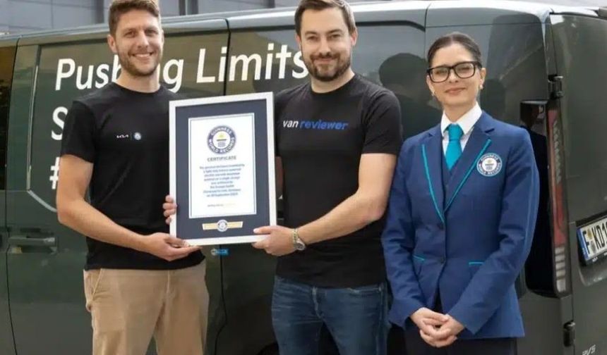 Kia PV5 Tek Şarjla 693 Km Aştı Guinnes Rekorlar Kitabına Girdi