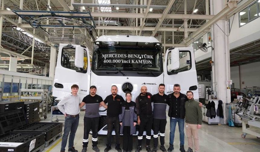 Mercedes Aksaray Kamyon Fabrikası 400 Bin Sınırını Aştı
